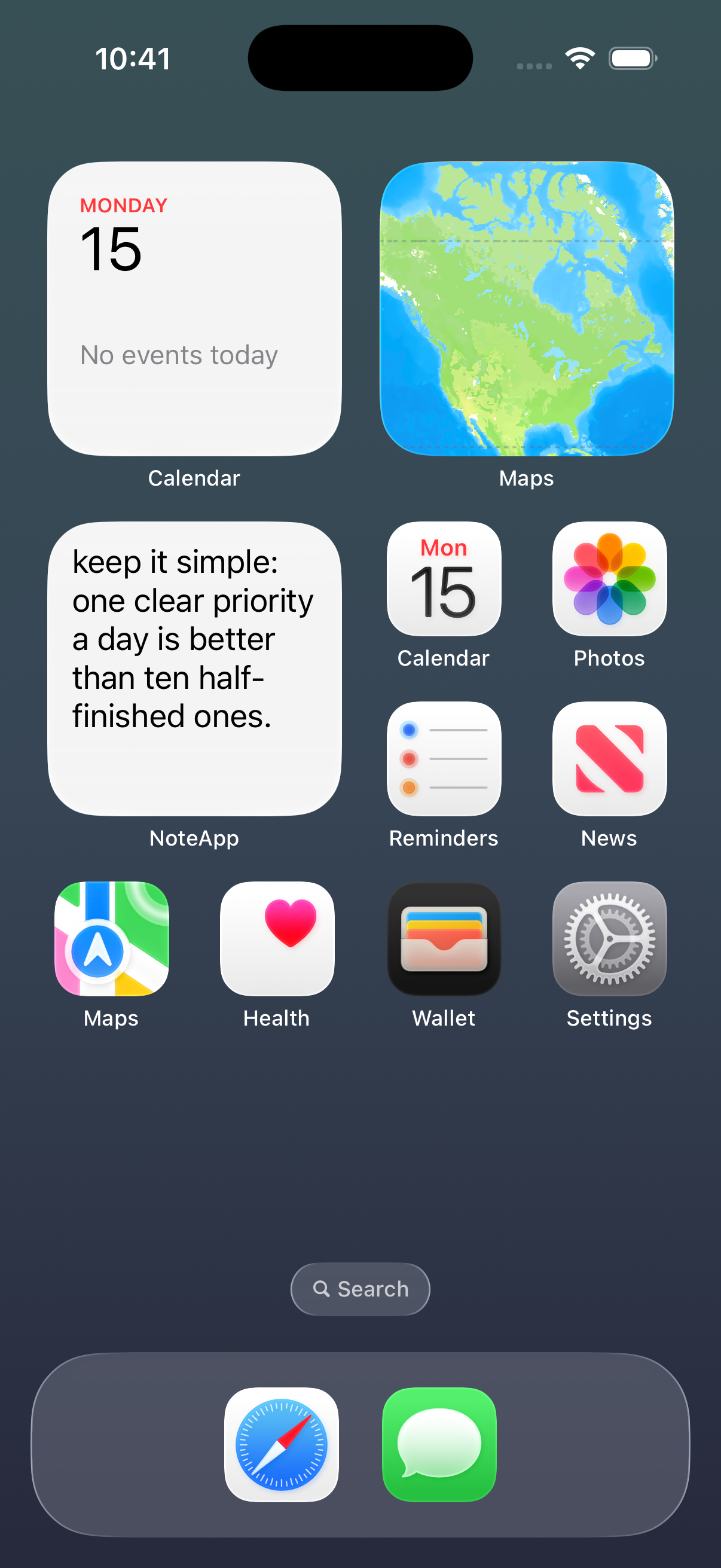 noteapp editing screen with keyboard visible