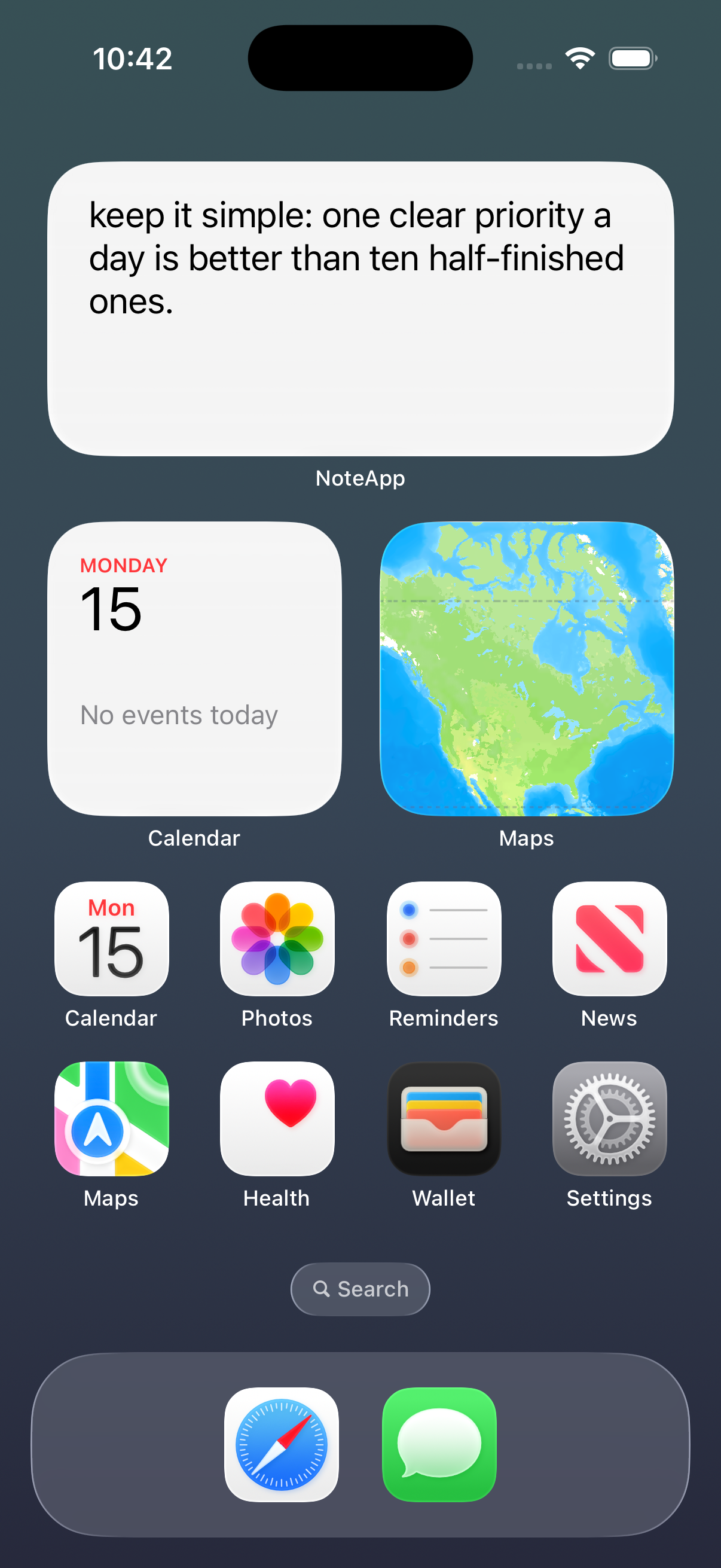 noteapp list of notes organized by priority